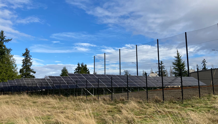 The Community Solar array in South Everett 